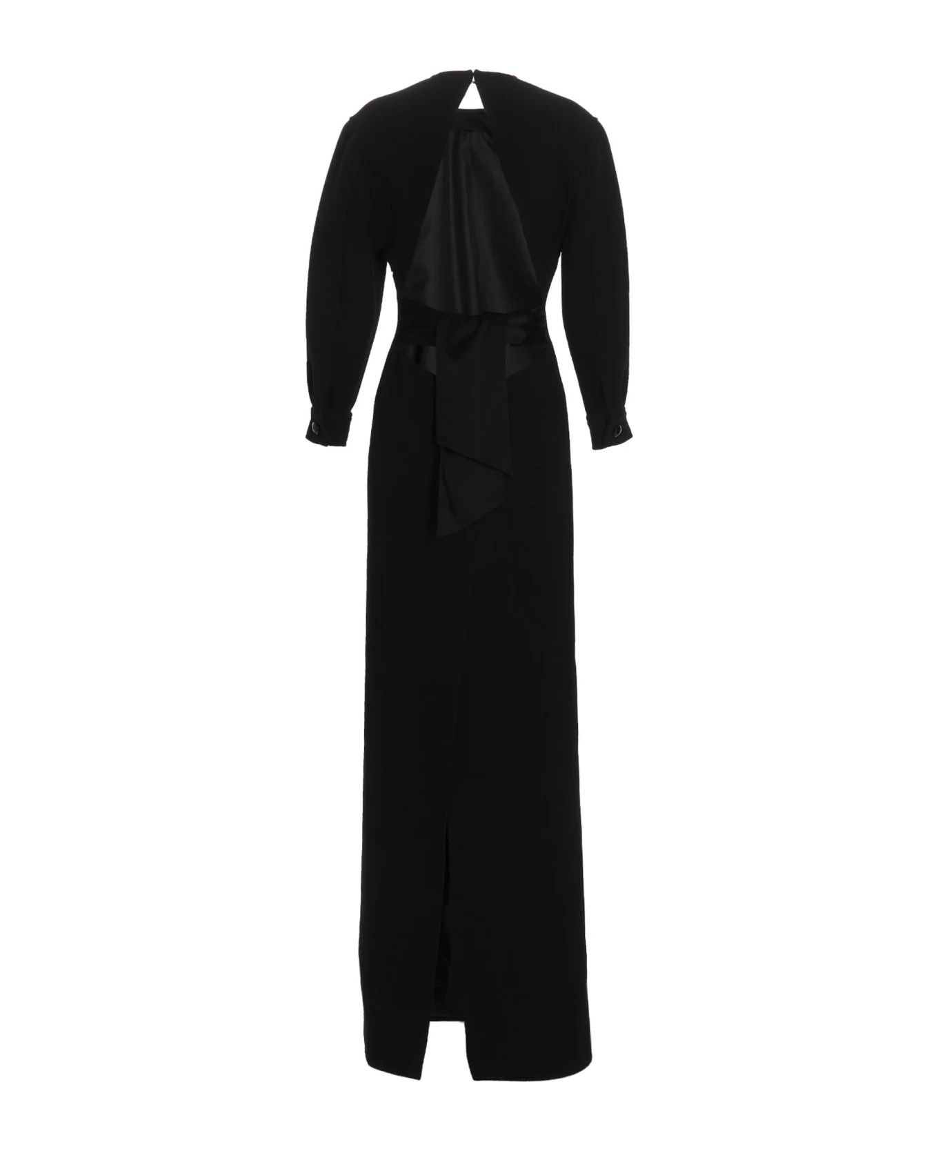 Saint Laurent Paris o1y0126 Maxi Dress in Black Size S / US 4 / IT 40 - 2 Thumbnail