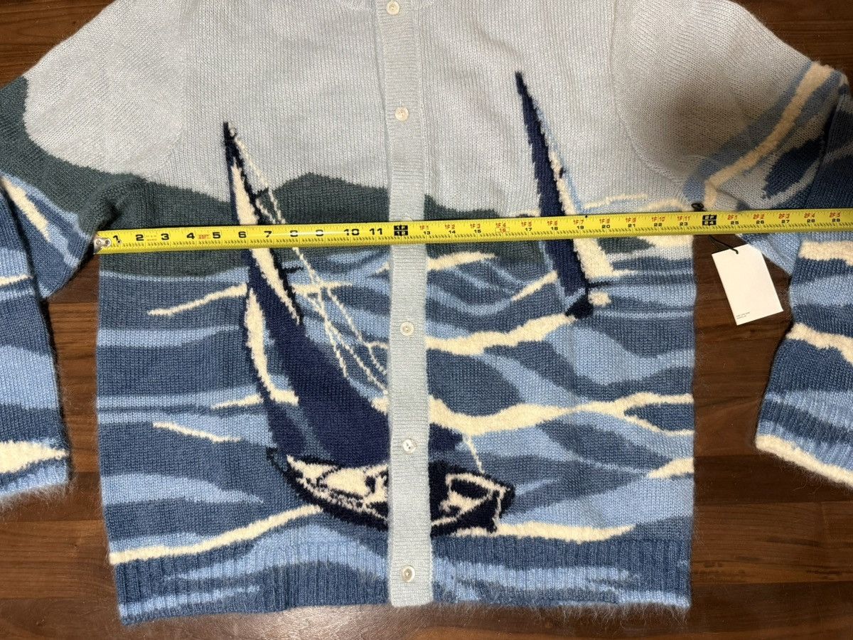 Aime Leon Dore Aime Leon Dore Blue Seascape Intarsia Mohair-Blend Cardigan Size US XL / EU 56 / 4 - 10 Thumbnail