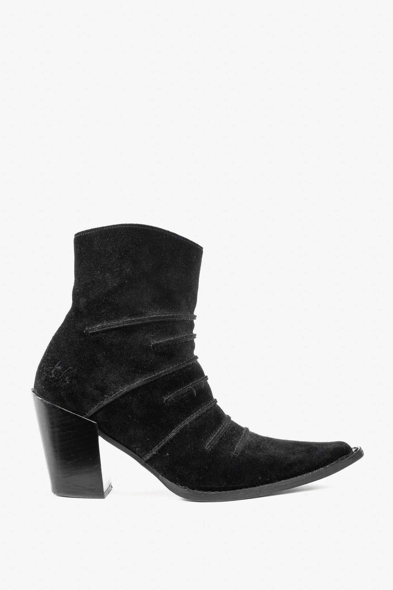 John Fluevog John Fluevog Dolores Black Outseamed Ankle Boots Size US 8.5 / IT 38.5 - 1 Thumbnail