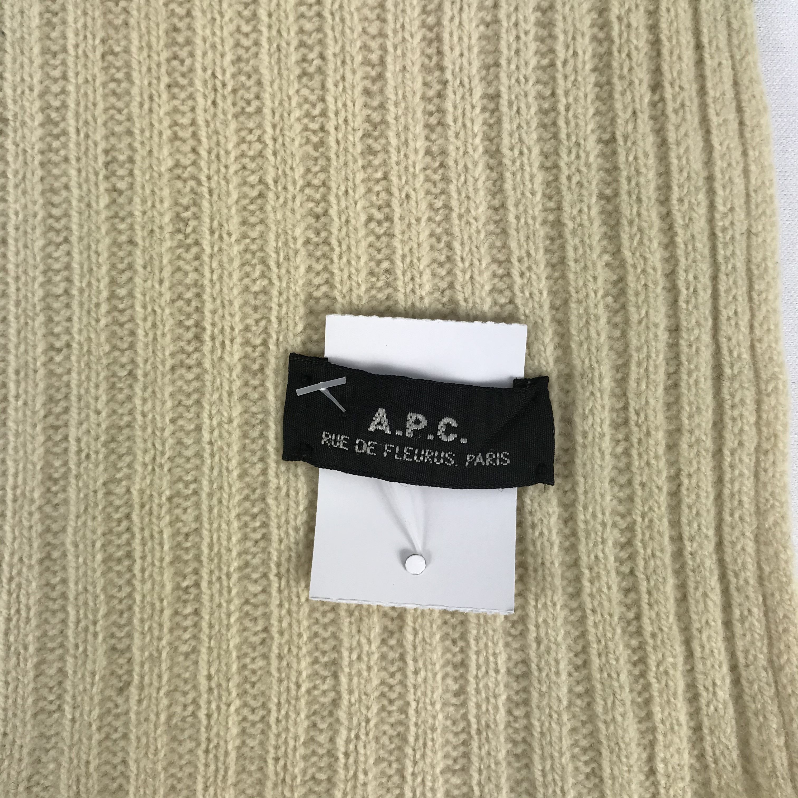 A.P.C. Vintage APC Scarf Wool A.P.C Fringe Knit Crochet Scarves. Size ONE SIZE - 4 Thumbnail