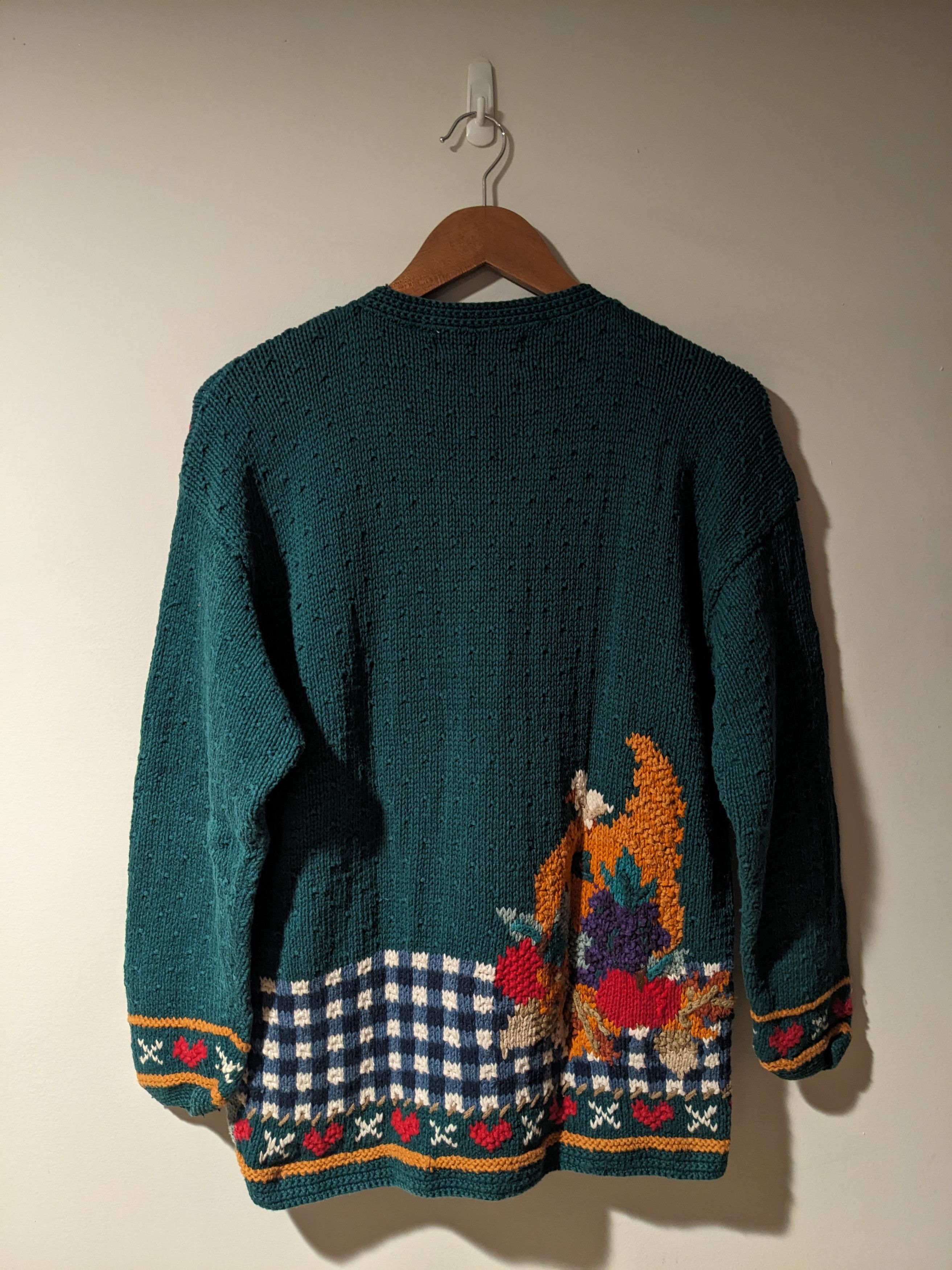 Vintage Vintage 90s Signatures Northern Isles Cat Cardigan Sweater Size L / US 10 / IT 46 - 5 Thumbnail