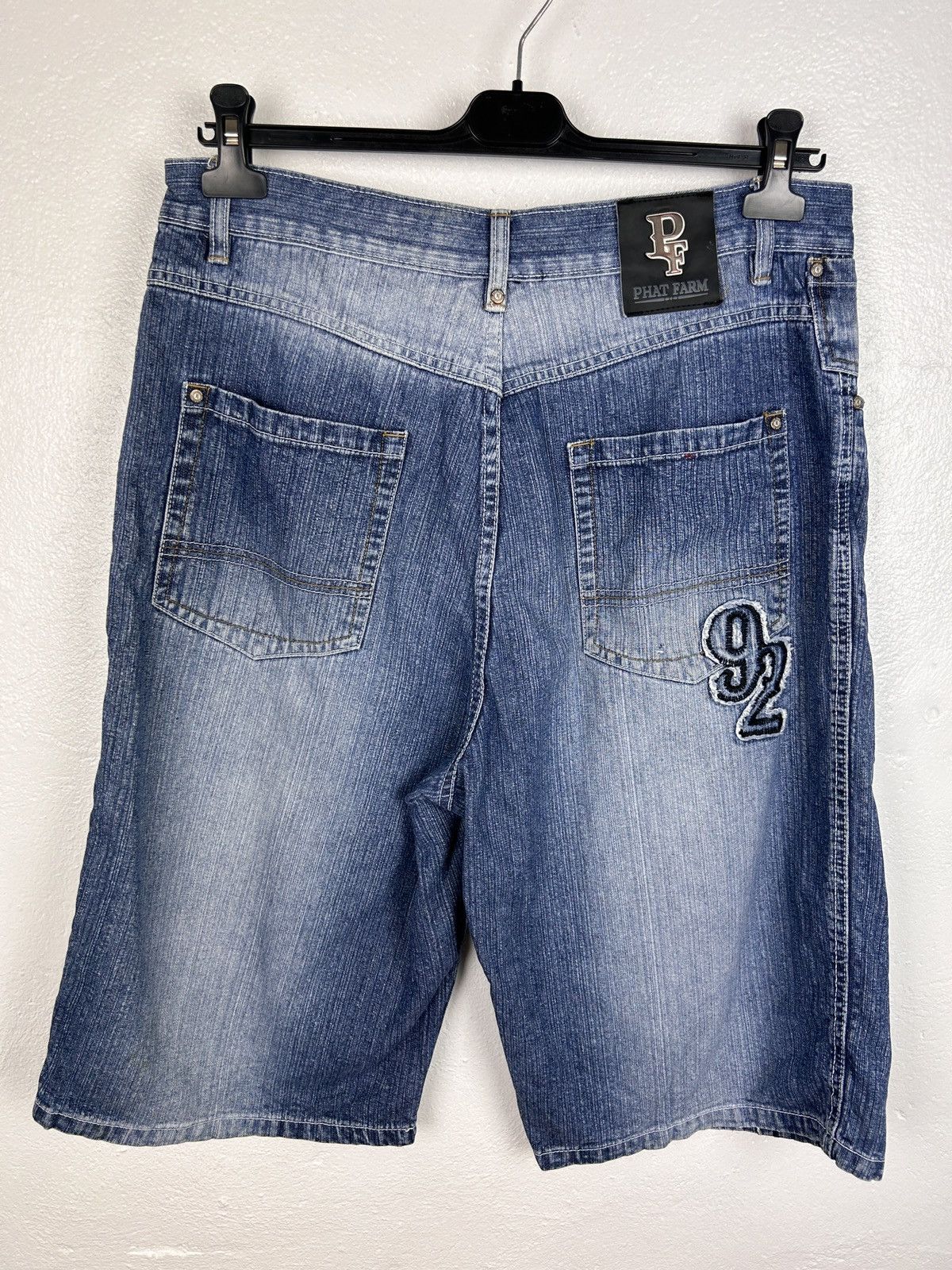 JNCO Vintage Baggy Phat Farm Denim Jeans Jorts Shorts W36 Size US 36 / EU 52 - 7 Thumbnail