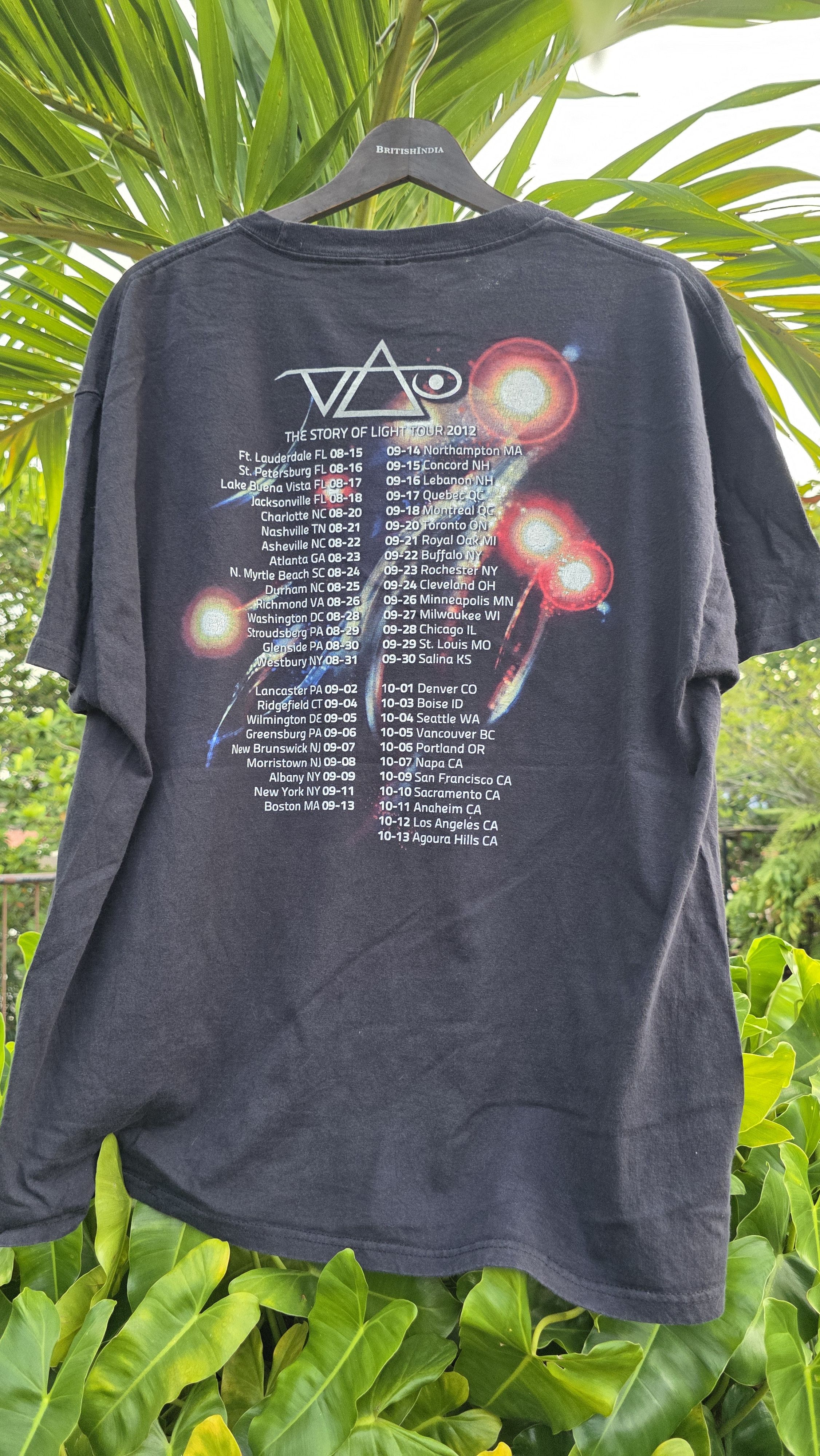 Band Tees VINTAGE Y2K STEVE VAI THE STORY OF LIGHT TOUR US SIZE XL Size US XL / EU 56 / 4 - 5 Thumbnail