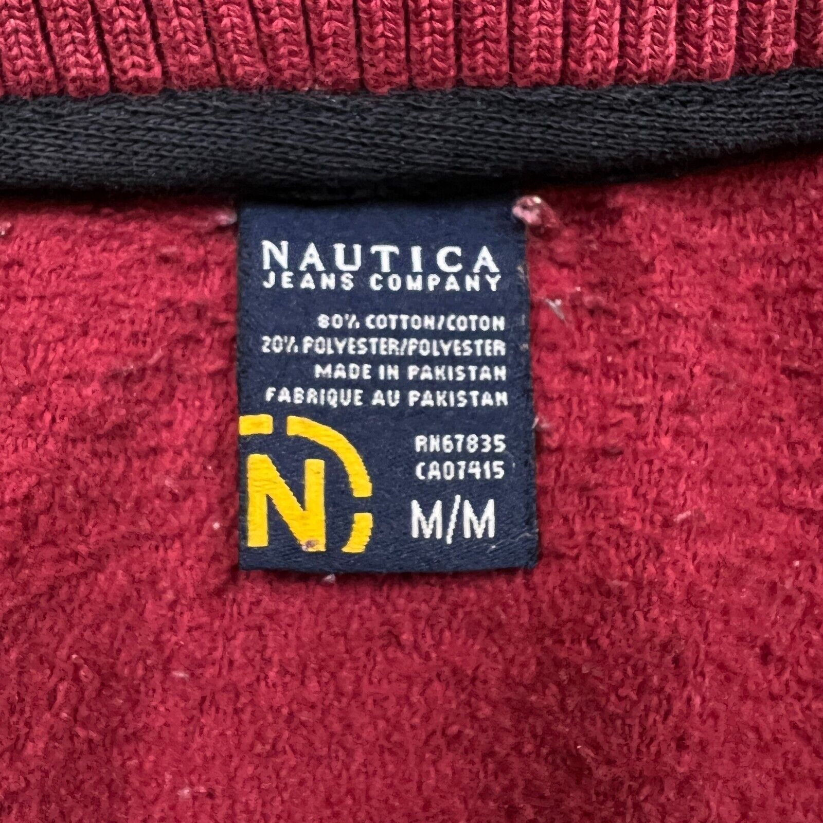 Nautica × Vintage Vintage 90s Nautica Sweatshirt Medium Quarter Zip Pullover Size US M / EU 48-50 / 2 - 4 Thumbnail