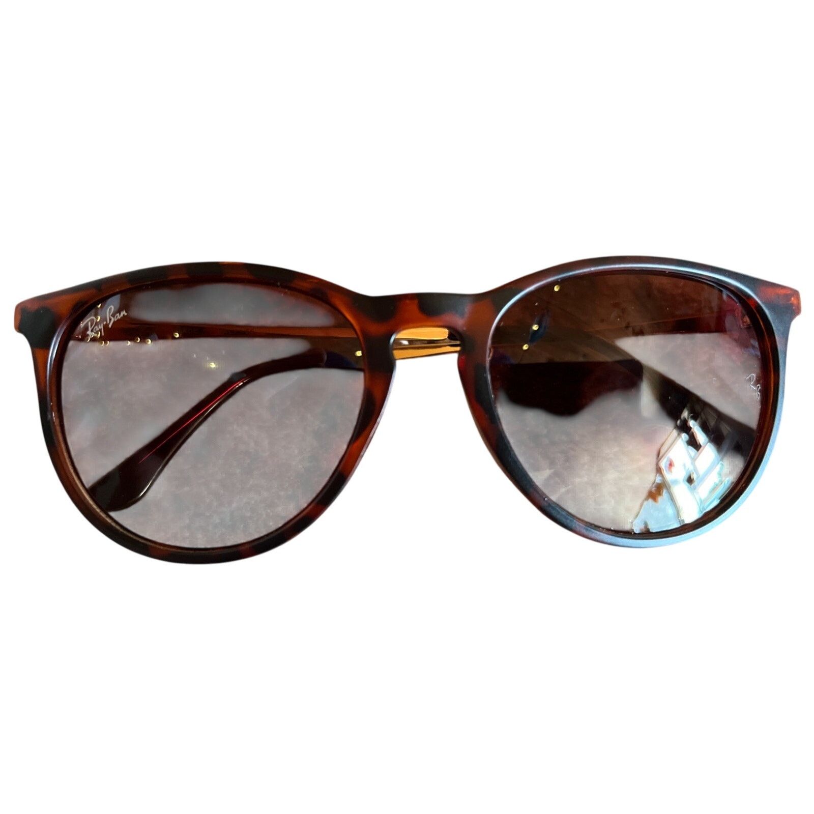 RAY BAN Sunglasses RB 4171 Tortoise Round Glasses 52-17-138