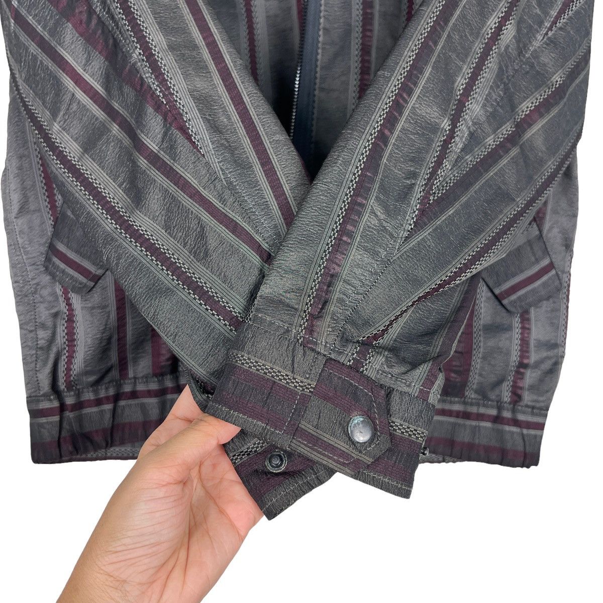 Edifice Japan 🔥 EDIFICE DEPUIS JAPAN STRIPE BLOUSON JACKET Size US S / EU 44-46 / 1 - 14 Thumbnail