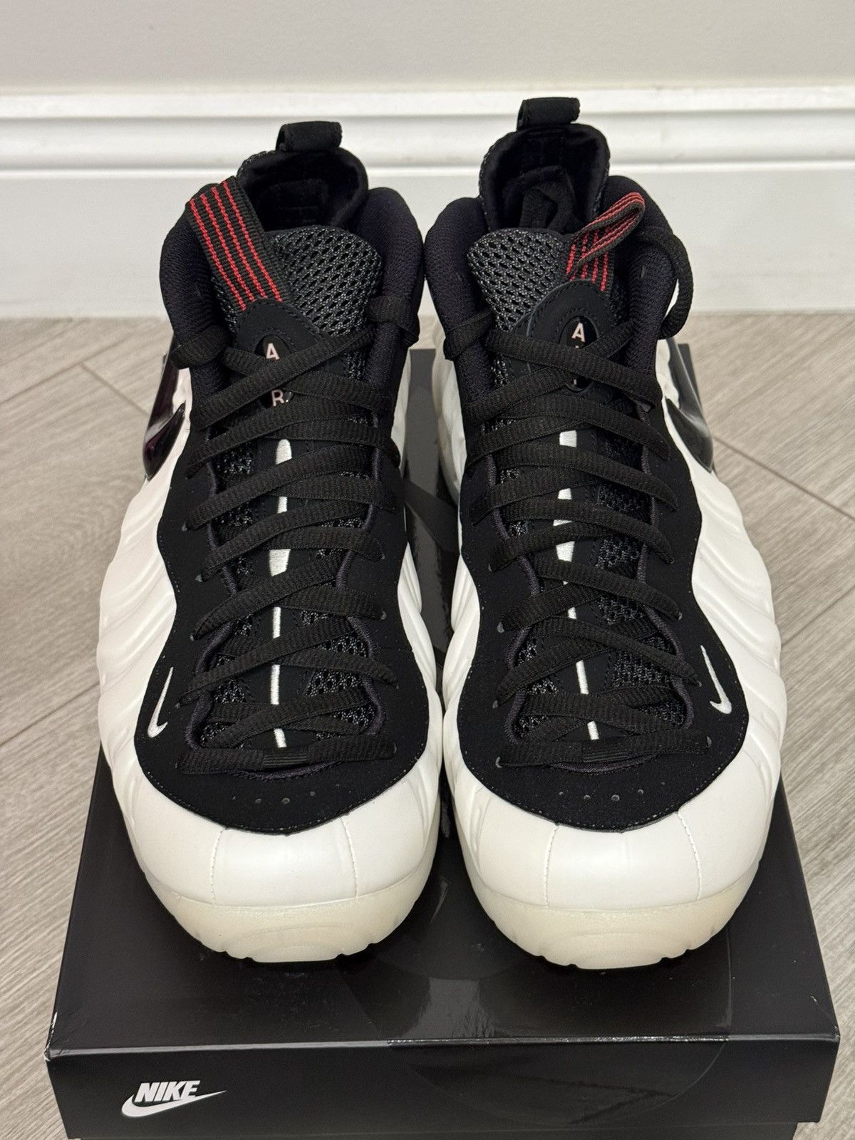 Nike Nike Air Foamposite Pro Pearl White Black True Red Sz 12 Size US 12 / EU 45 - 5 Thumbnail