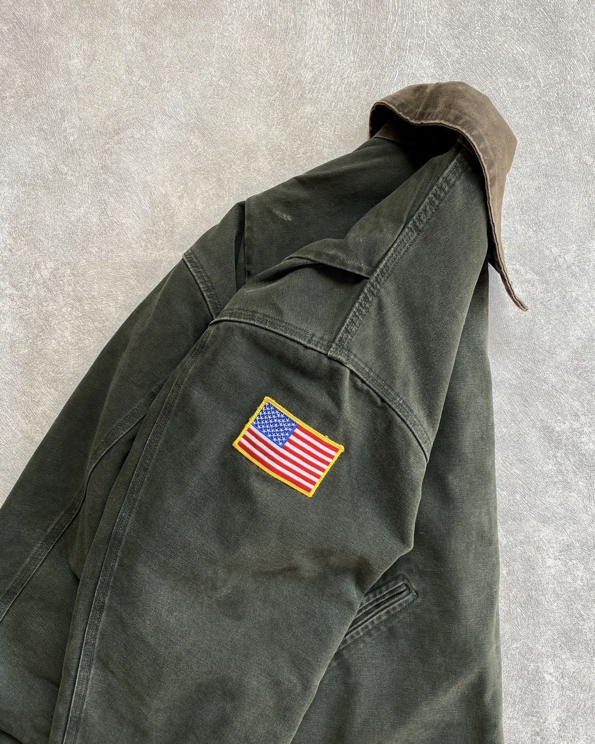 Carhartt Vintage Carhartt Detroit Blanked Lined Jacket - J97 MOS Size US XL / EU 56 / 4 - 4 Thumbnail