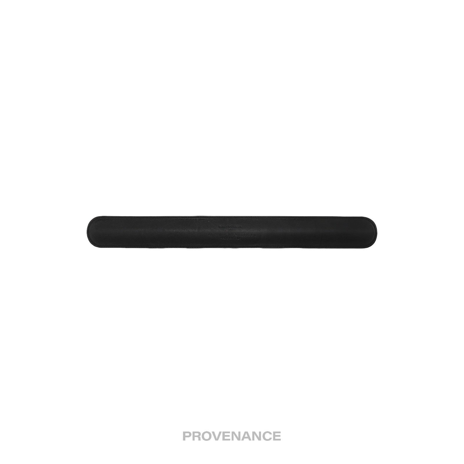 Balenciaga 🔴 Balenciaga Logo Slap Bracelet - Black/White Leather Size ONE SIZE - 3 Thumbnail