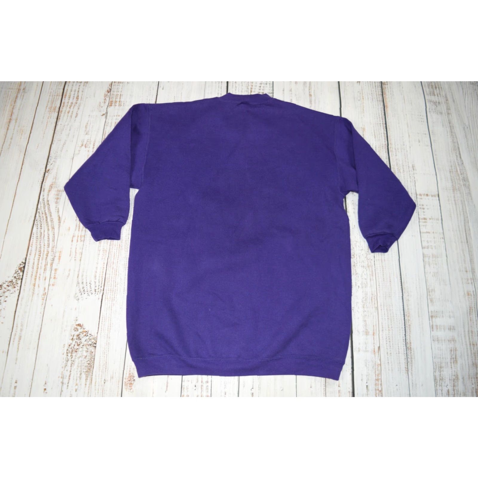 Vintage VINTAGE Chic Sweatshirt Dress 80s Purple L/XL Casual Glam Rock Womens USA Made Size L / US 10 / IT 46 - 7 Thumbnail