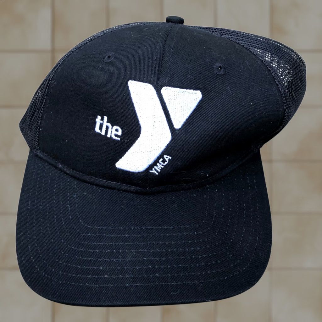 Port Authority PORT AUTHORITY The YMCA Trucker Hat Men's Snapback Cap Black Hat one size Adjustable Polyester Casual Men/Navy/Black? Size ONE SIZE - 1 Thumbnail
