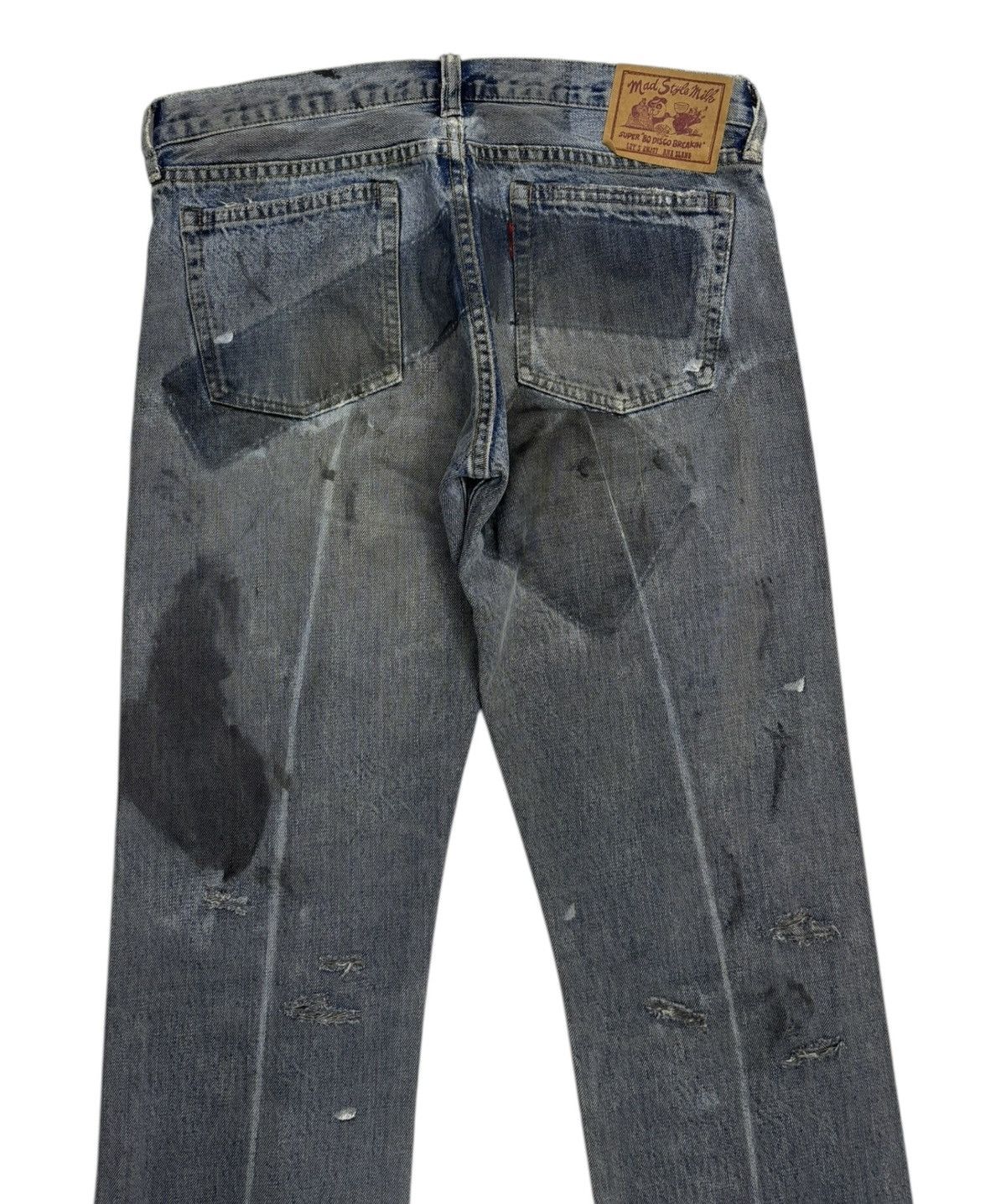 Hysteric Glamour × Japanese Brand × Undercover 🔥VINTAGE RNA MAD STYLE RIPPED DISTRESS DENIM JEANS Size US 32 / EU 48 - 6 Thumbnail