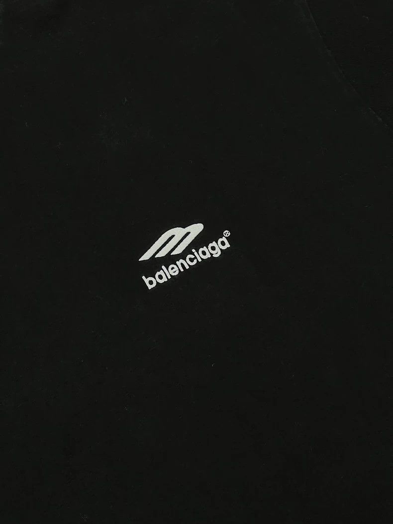 Balenciaga Balenciaga Embroidered Logo Short Sleeve Black L Size Size US L / EU 52-54 / 3 - 3 Thumbnail