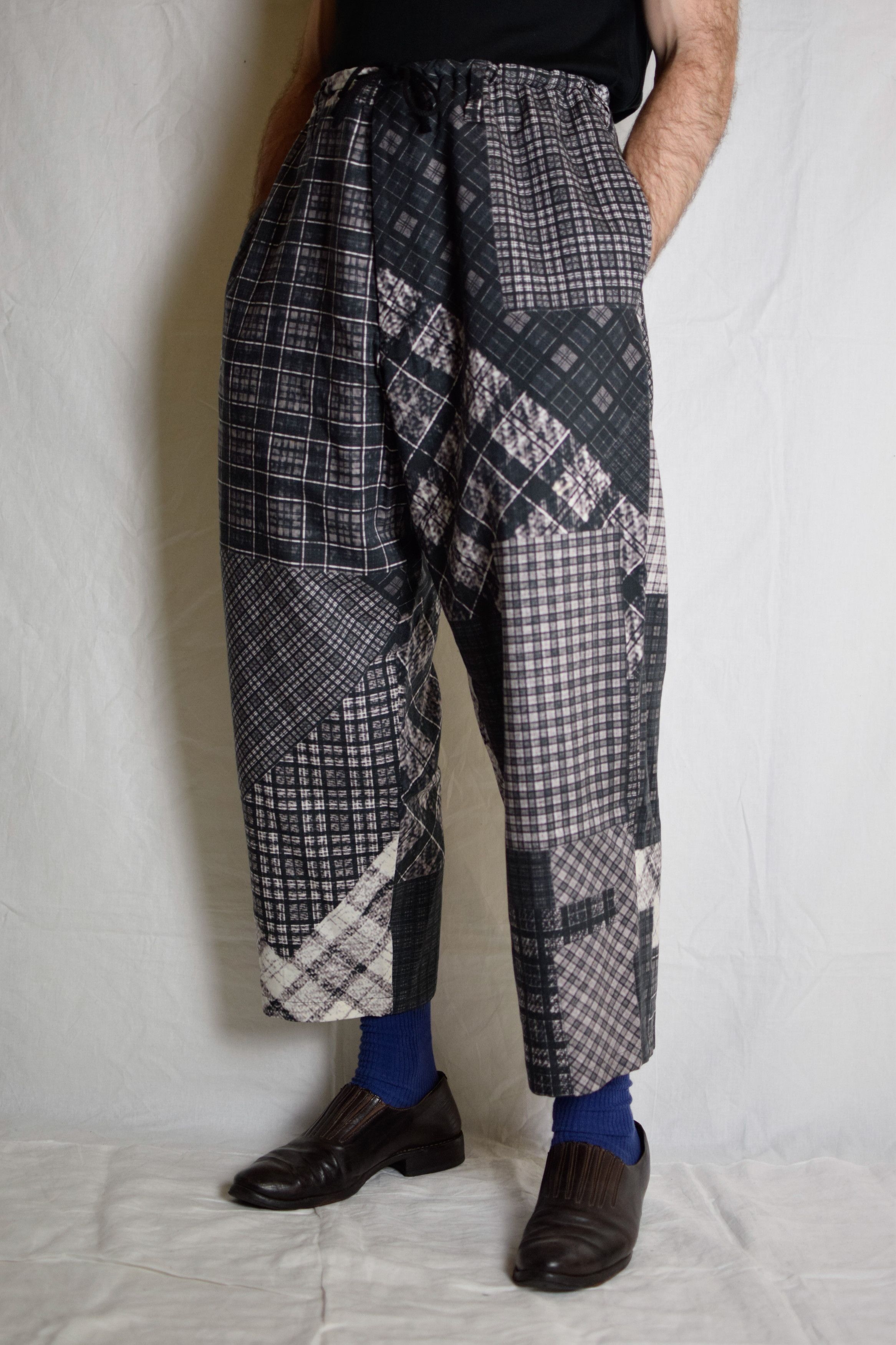 Yohji Yamamoto YYPH AW16 Wool Patchwork Pants - HR-P70-162 Size US 32 / EU 48 - 1 Thumbnail