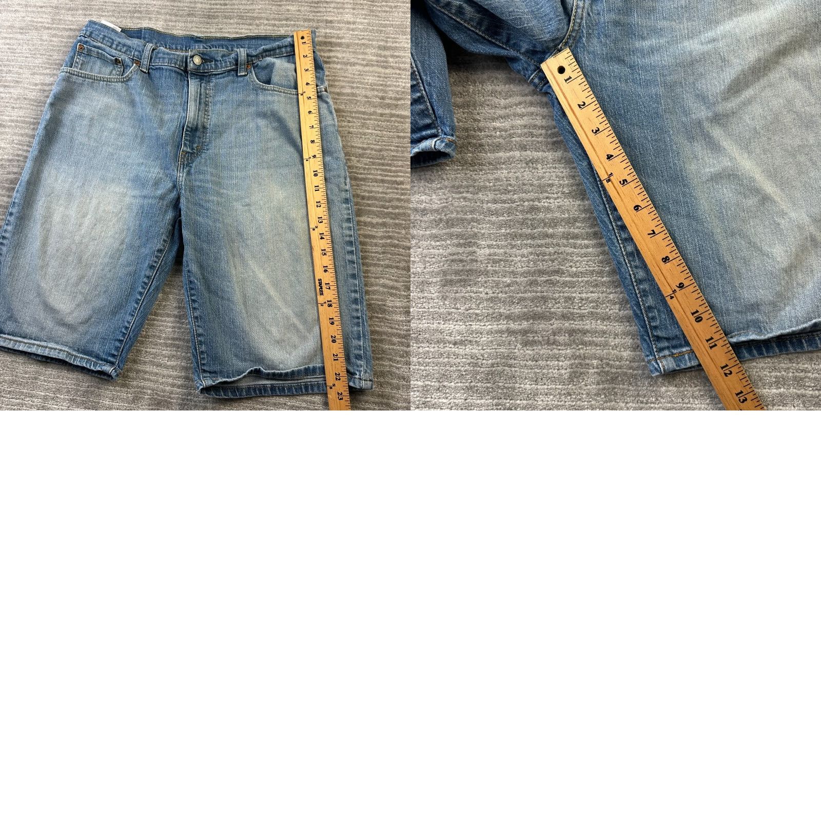 Levi's Levis Jeans Shorts Mens 34 Blue Denim Utility Skater Grunge 505 Jorts Y2K Grunge Denim Shorts Mens 34 Jeans Levi's 505 Y2K Size US 34 / EU 50 - 8 Thumbnail
