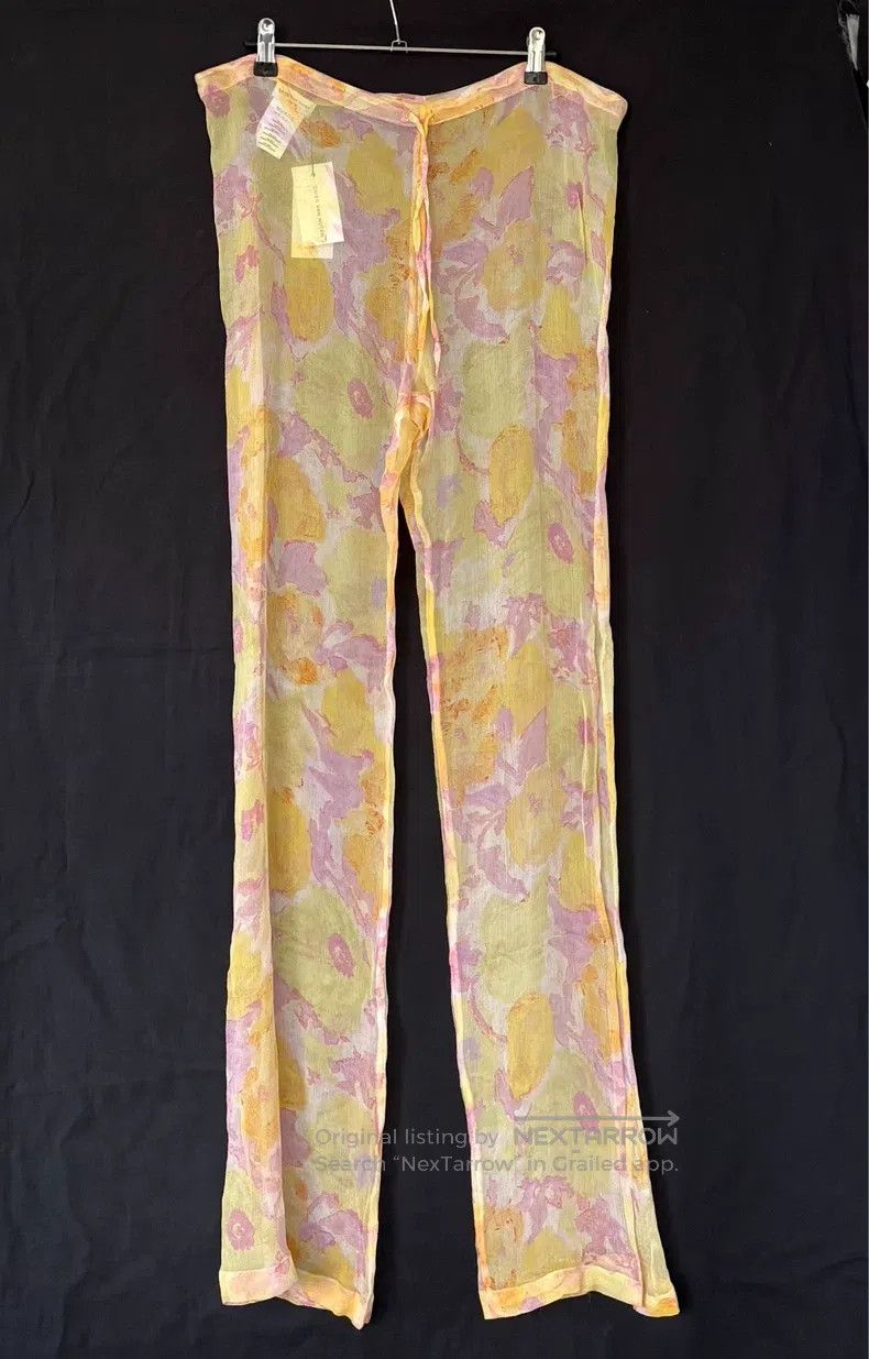 Dries Van Noten Dries Van Noten Silk Printed Trousers Size 37" - 1 Thumbnail