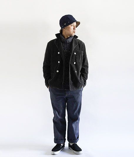 image of Le Laboureur x Vetra 90's Corduroy Double Breasted Light Blazer in Black, Men's (Size Large)