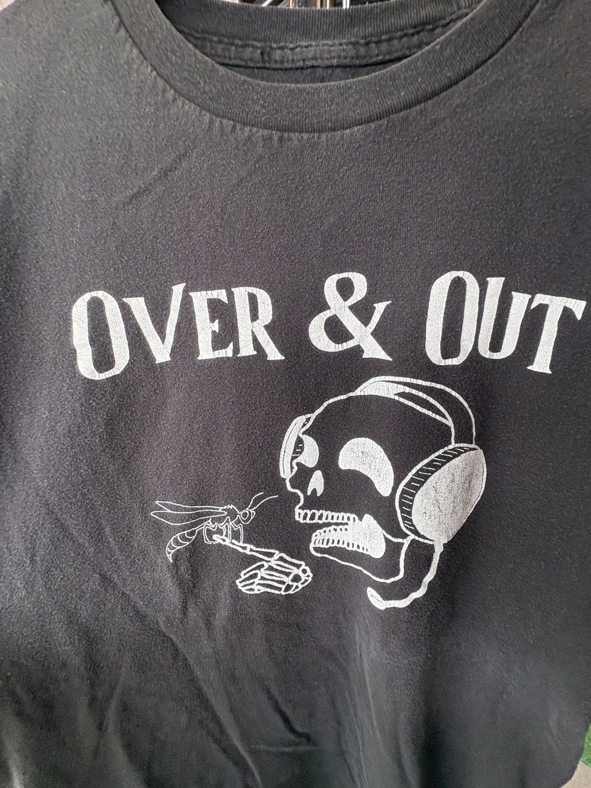Vintage 1990’s Over and Out skull T-Shirt Size US L / EU 52-54 / 3 - 5 Thumbnail