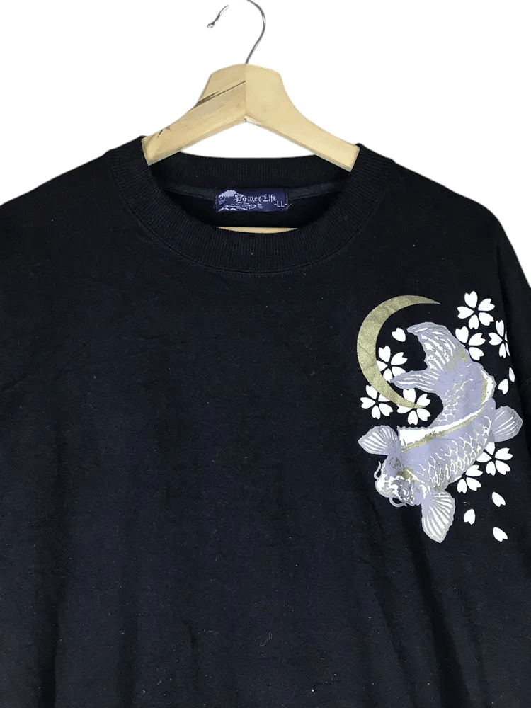 Japanese Brand Vintage Power Life Sukajan Sweatshirts Size US XL / EU 56 / 4 - 3 Thumbnail