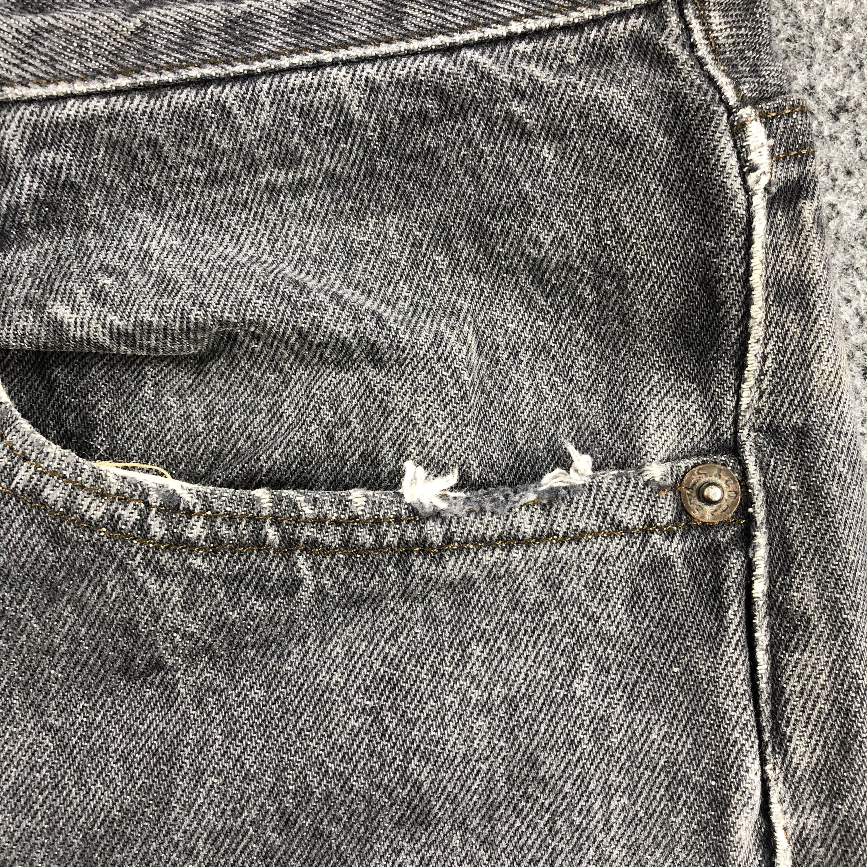 Levi's Vintage 90s Ripped Levis 501 Earth Tone Jeans-J1515 Size US 30 / EU 46 - 10 Thumbnail