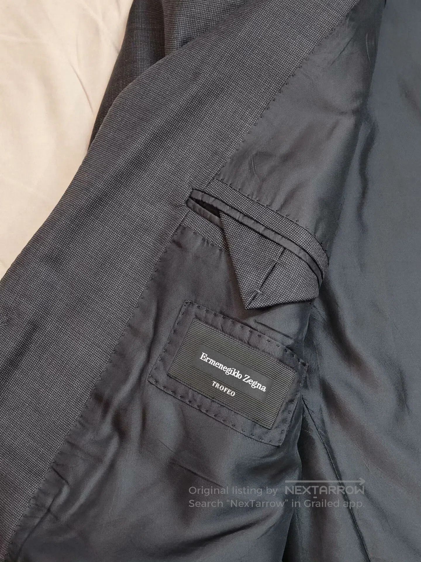 Ermenegildo Zegna Zegna Trofeo Wool Linen Suit Jacket. Size US S / EU 44-46 / 1 - 7 Thumbnail
