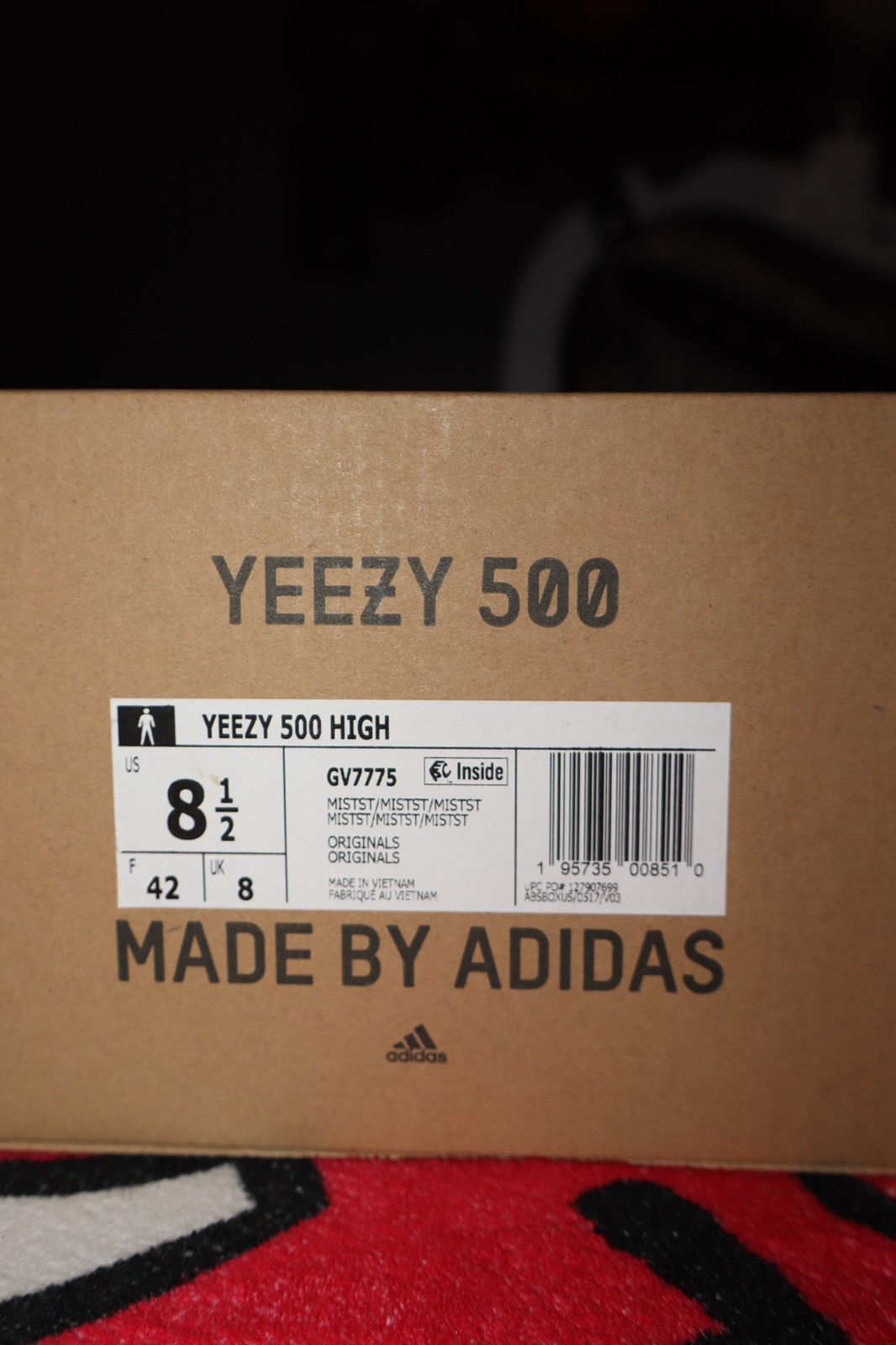Adidas × Yeezy “Mist Stone” Yeezy 500 High Size US 8.5 / EU 41-42 - 3 Thumbnail