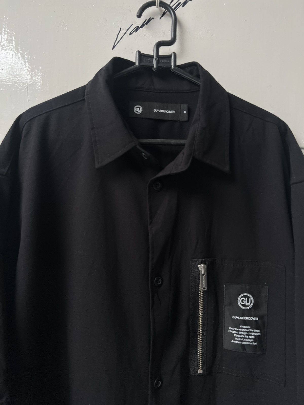 Undercover GU UNDERCOVER Black Zip Boxy Oversize Shirt Size US L / EU 52-54 / 3 - 3 Thumbnail