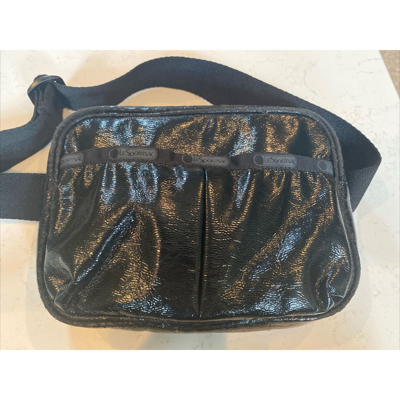 LeSportsac Lesportsac Shiny Black Patent Waist Bum Bag Size ONE SIZE - 1 Thumbnail