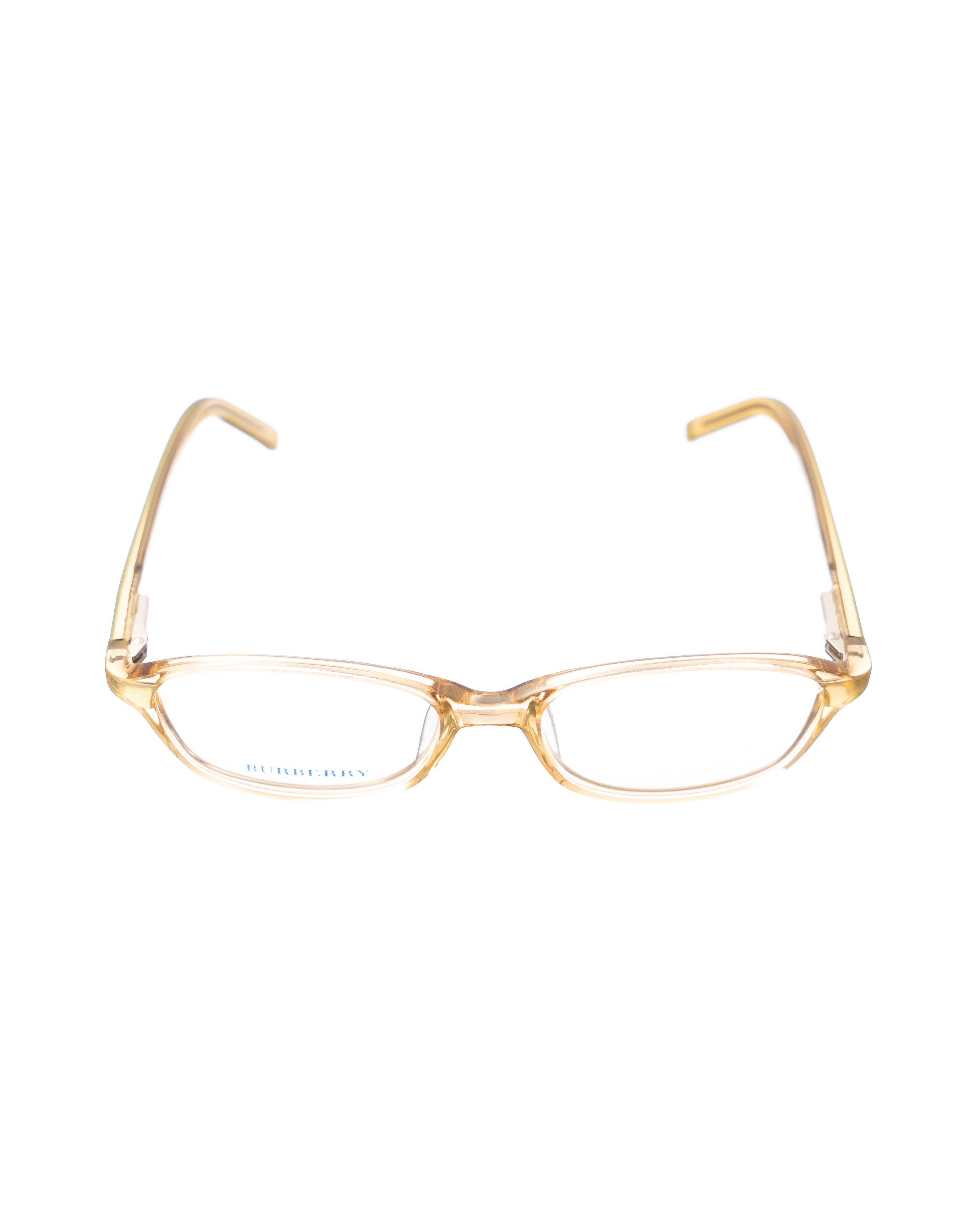 Burberry Burberry 00s Gold Transparent Plastic Glasses Size ONE SIZE - 2 Thumbnail