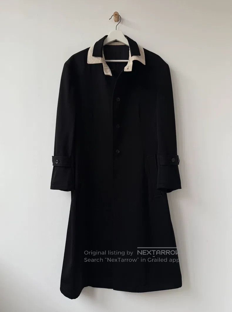 Yohji Yamamoto Yohji Yamamoto 22AW Mainline Show Double Neck Wool Coat Size US M / EU 48-50 / 2 - 3 Thumbnail