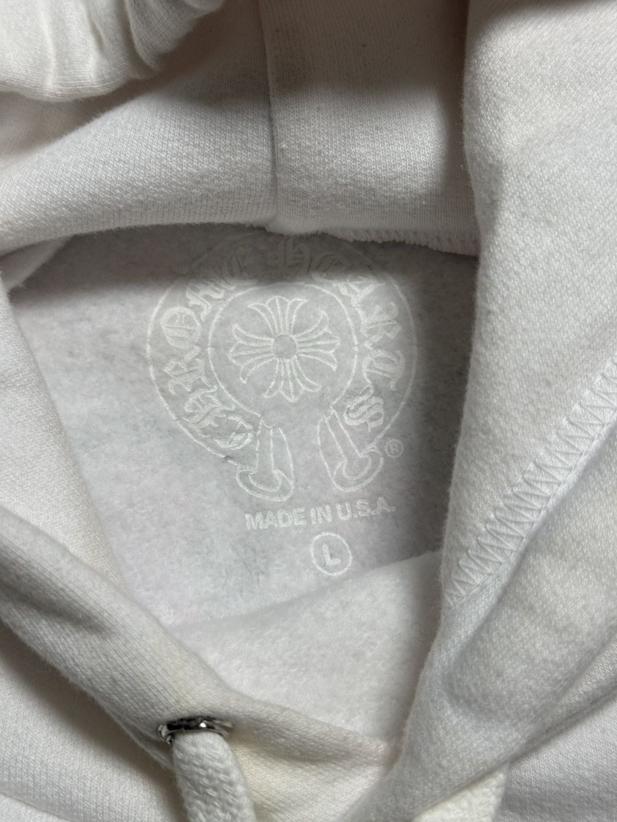 Chrome Hearts Chrome Hearts White Eye Chart Dagger Logo Pullover Hoodie Size US L / EU 52-54 / 3 - 7 Thumbnail