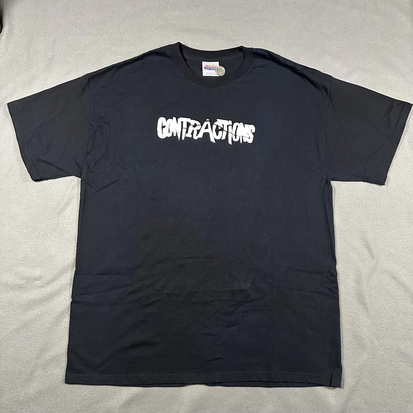 Hanes Hanes Men T-Shirt XL Black Contractions Graphic Size US XL / EU 56 / 4 - 1 Thumbnail