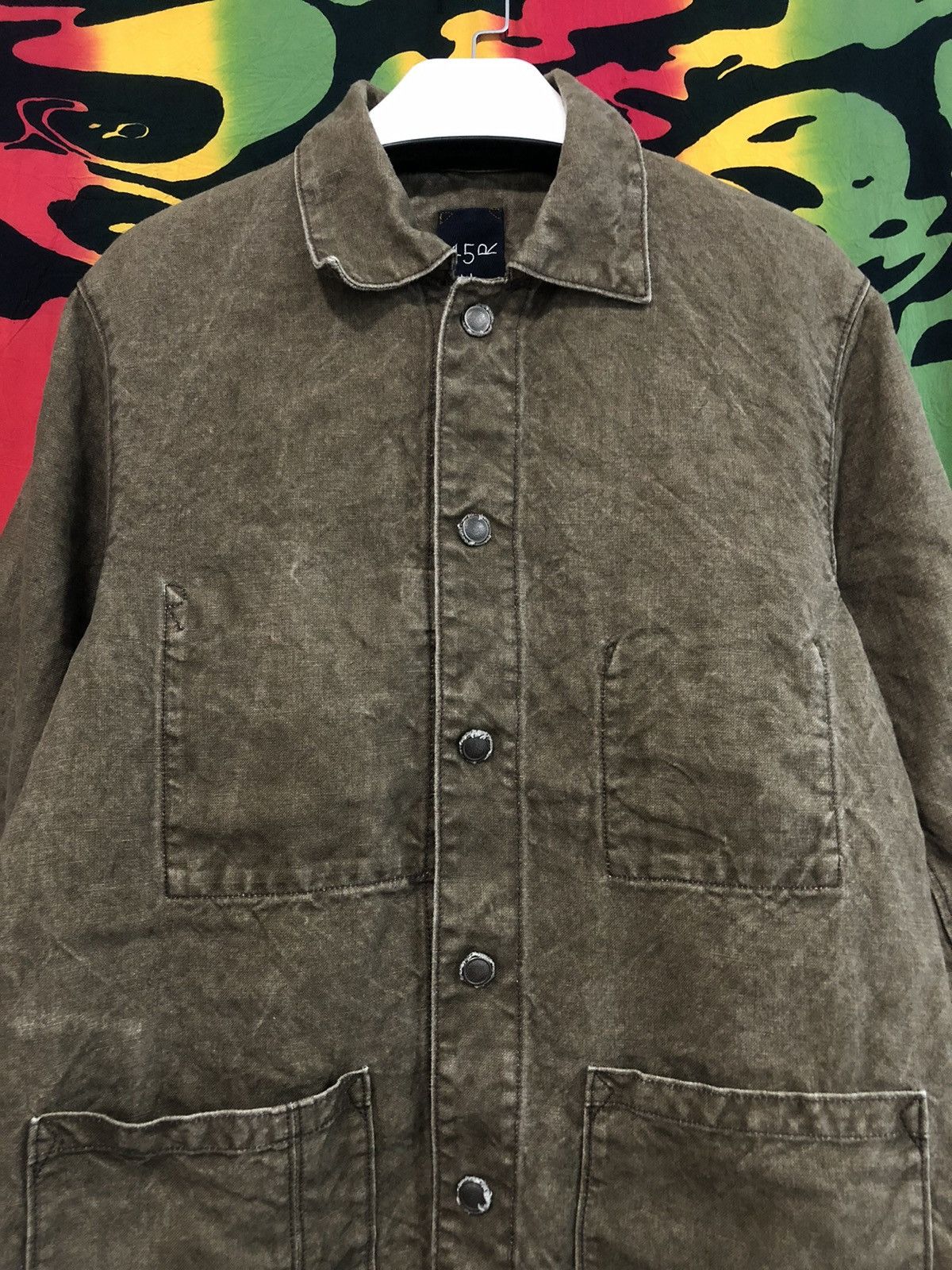 45rpm × Kapital 45rpm Japan rust linen shirt jacket Size US L / EU 52-54 / 3 - 16 Thumbnail