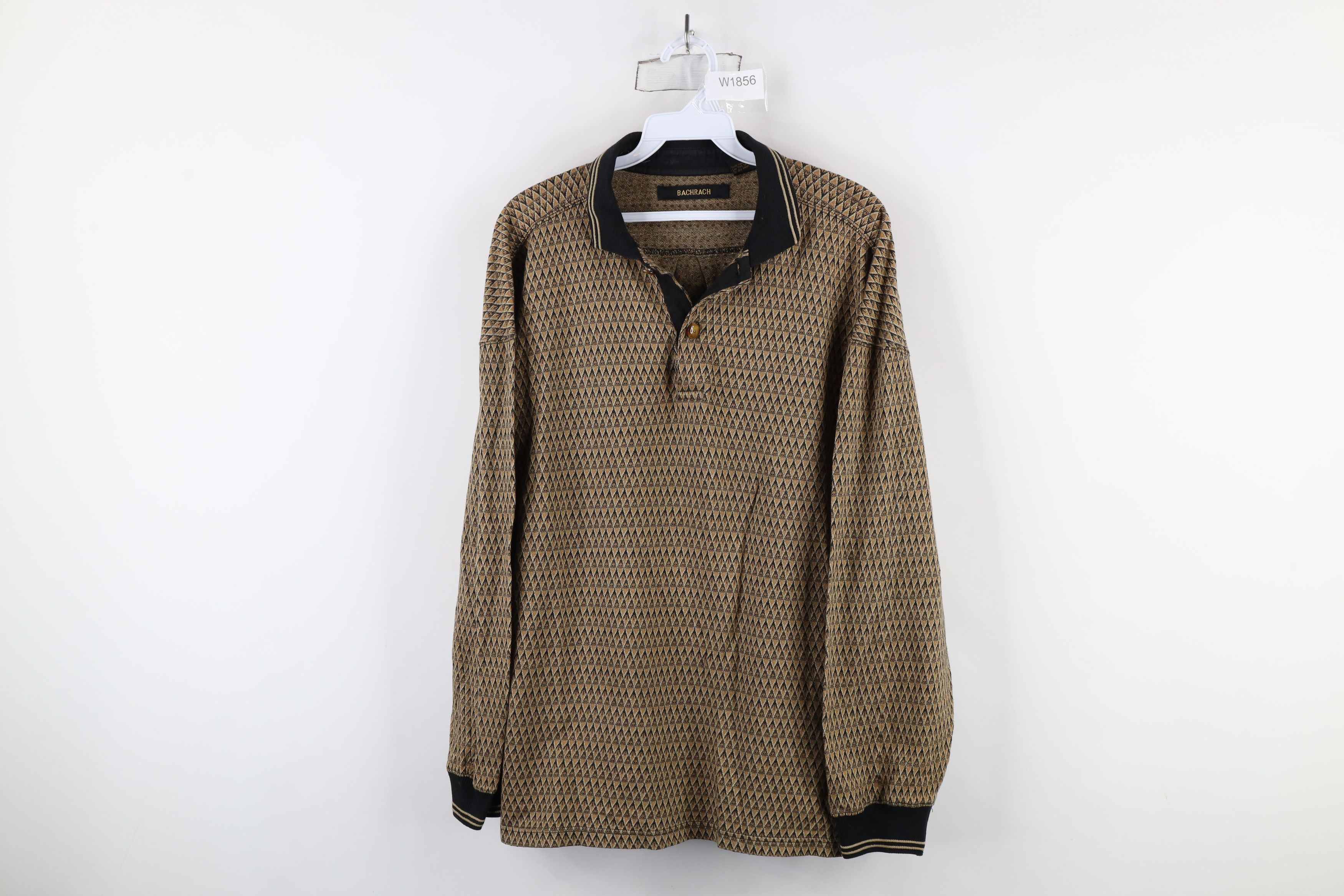 Vintage Vintage 90s Streetwear Knit Long Sleeve Rugby Polo Shirt Size US M / EU 48-50 / 2 - 1 Thumbnail