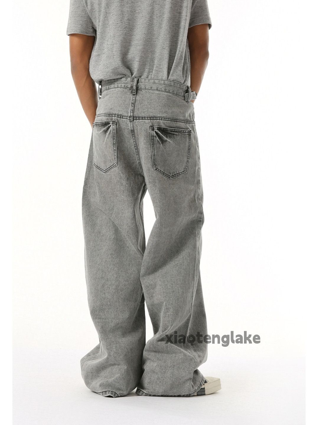 Jean × Vintage Washed faded loose baggy hiphop punk grunge jeans Size US 33 - 1 Thumbnail