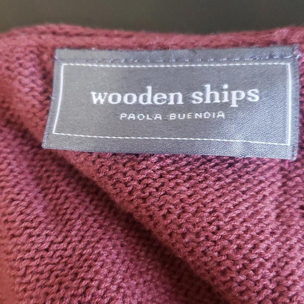 Designer CT1913 Wooden Ships Crescent Moon & Stars Brown Sweater S/M Size S / US 4 / IT 40 - 5 Thumbnail
