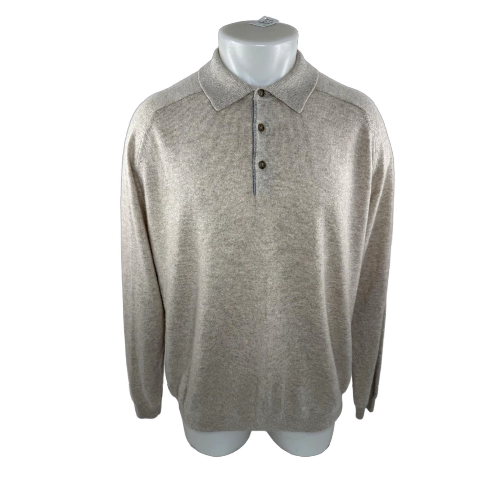 Neiman Marcus NEIMAN MARCUS - NEW w TAG - CASHMERE Mens XL Collared Polo Sweater Shirt Size US XL / EU 56 / 4 - 1 Thumbnail