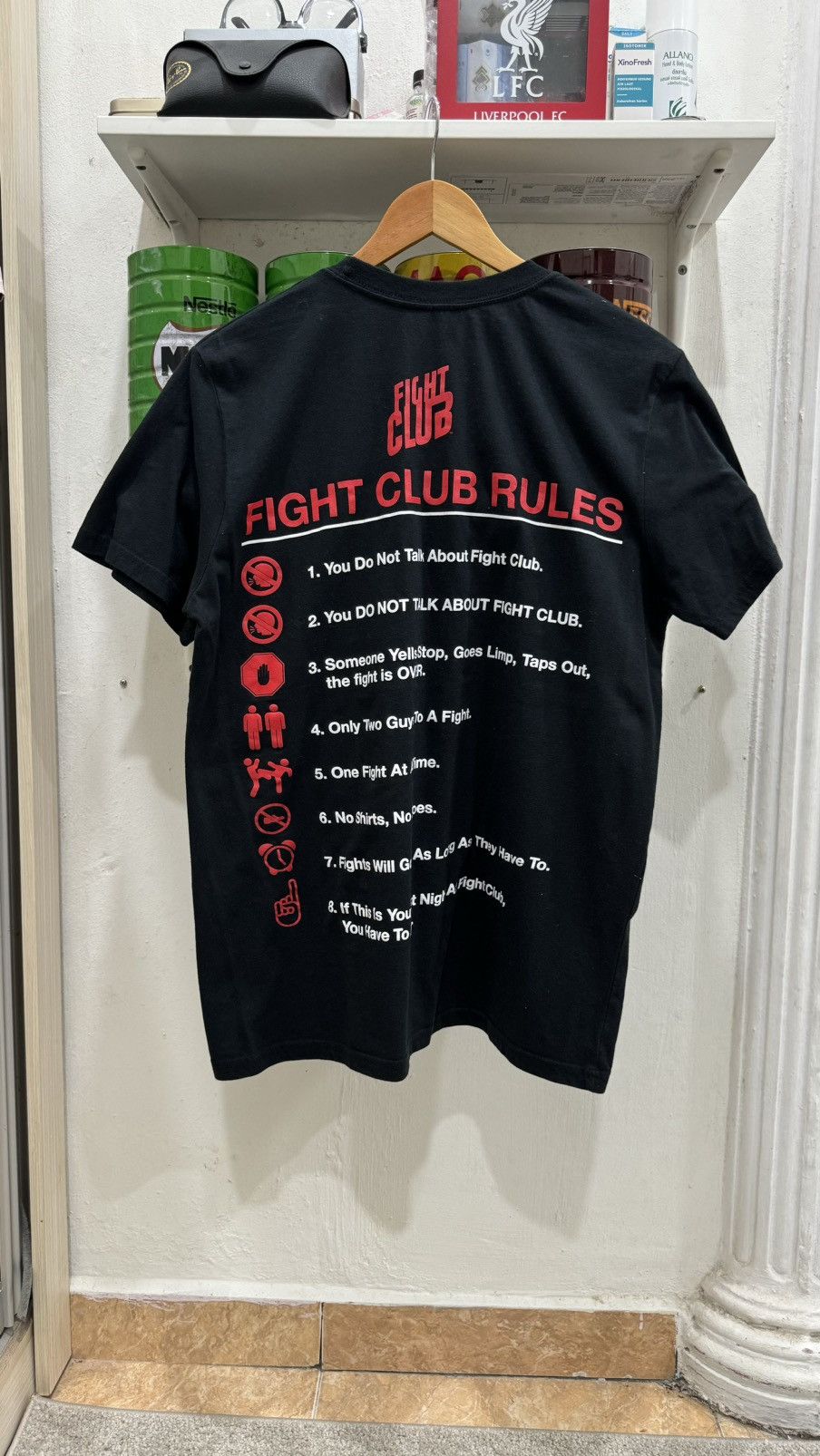 Mad Engine Final Drop‼️ Movie Fight Club Rules Promo Y2K Size US L / EU 52-54 / 3 - 1 Thumbnail