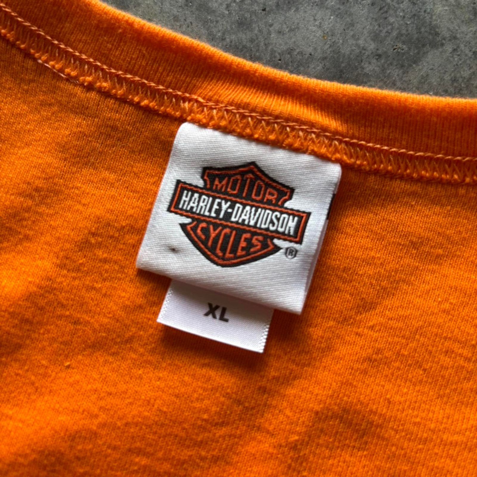 Harley Davidson × Japanese Brand × Vintage Vintage Y2K Harley Davidson Tribal Print Logo Knit Shirt Size XL / US 12-14 / IT 48-50 - 3 Thumbnail