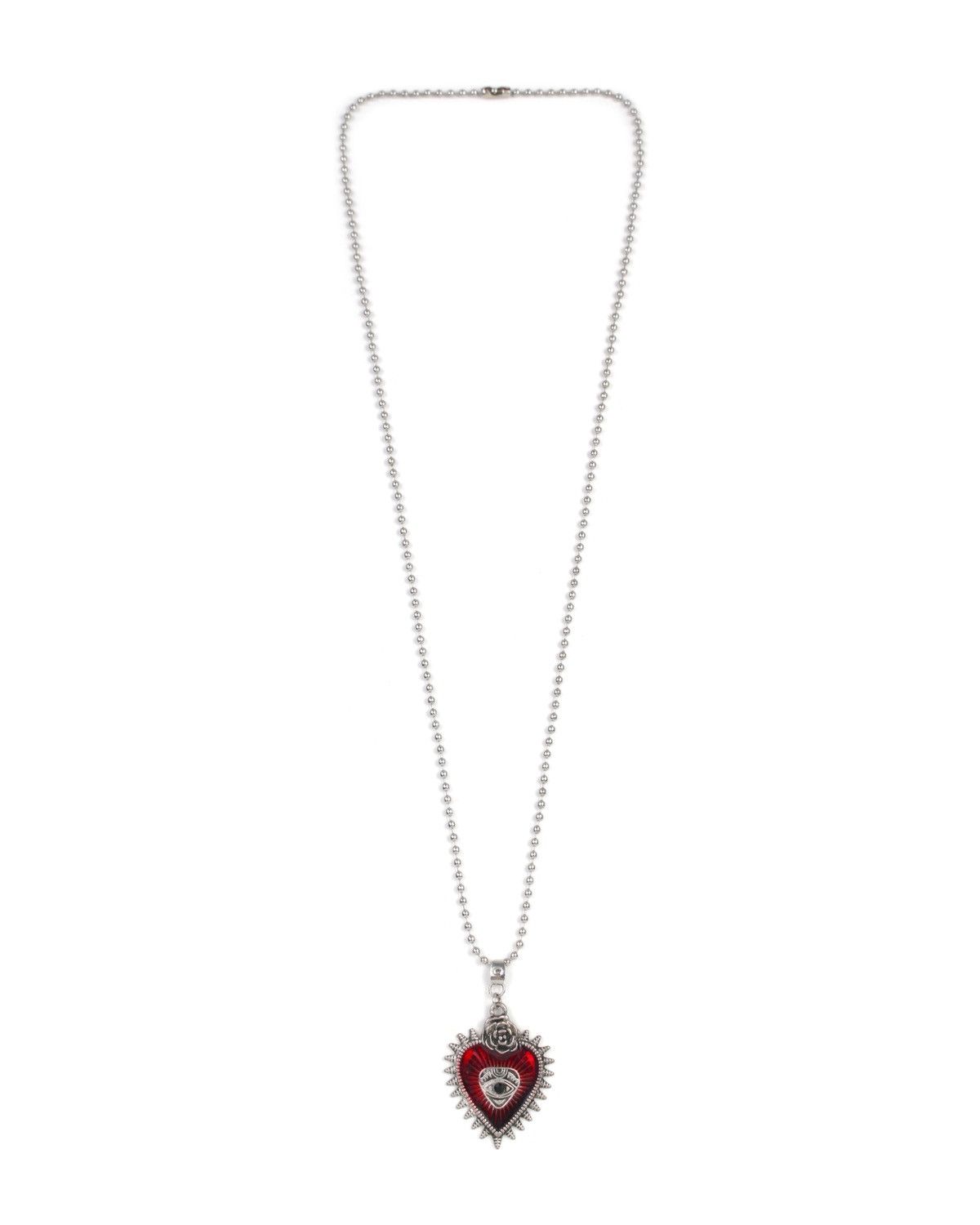 Japanese Brand 2000S JAPANESE MADE SACRED HEART “ALL-SEEING EYE” NECKLACE Size ONE SIZE - 4 Thumbnail