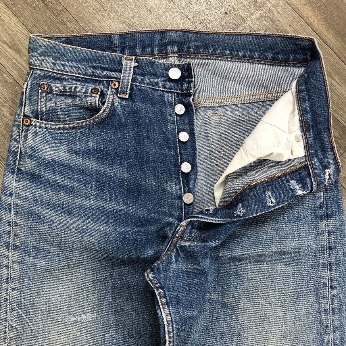 Levi's × Levi's Vintage Clothing × Vintage 🇺🇸90’s Vintage Levis 501XX 31x33 Straight Leg Faded Jeans Size US 29 - 4 Thumbnail