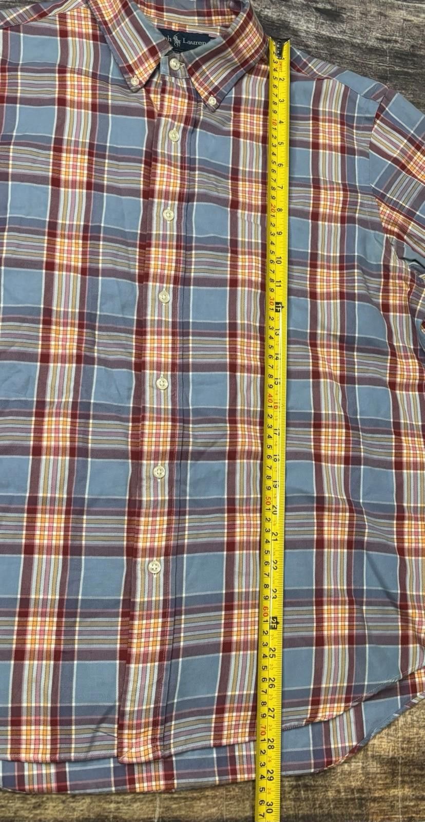 Polo Ralph Lauren VTG Polo Ralph Lauren Shirt Mens Large Long Sleeve Orange Size US L / EU 52-54 / 3 - 9 Thumbnail
