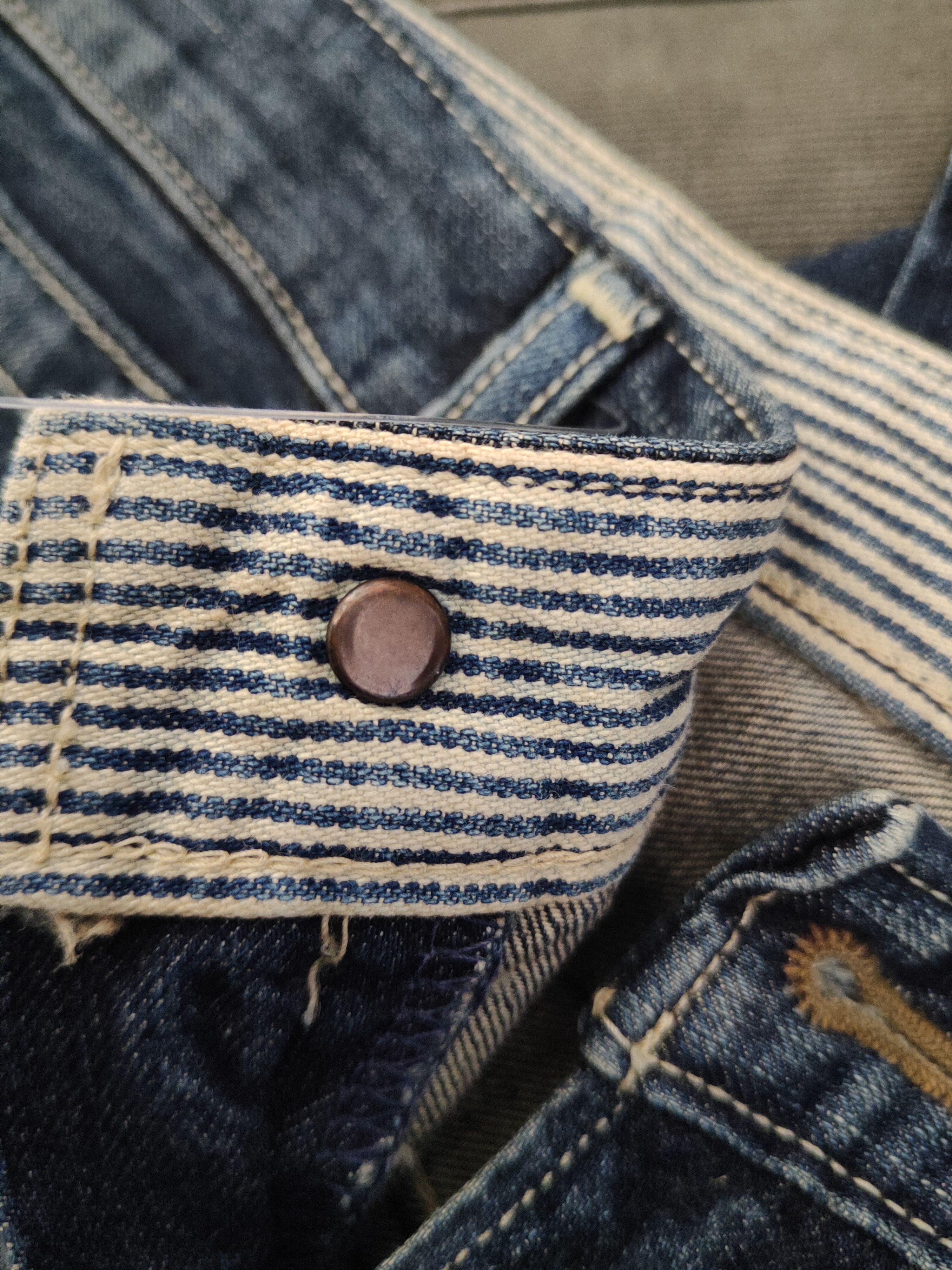 Levi's Levi's Dark Blue Distressed Ripped Jeans #S2839 Size US 31 - 19 Thumbnail