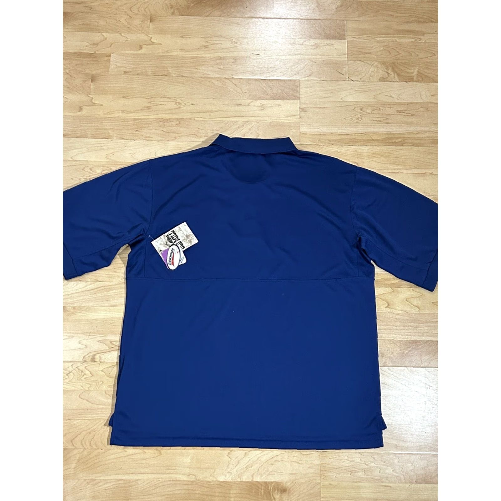 Vintage Old Mill Polo Shirt Men 2XL Short Sleeve Royal Blue Golf Shirt Polo Ball Logo Classic Knit 100% Polyester Size US XXL / EU 58 / 5 - 2 Thumbnail
