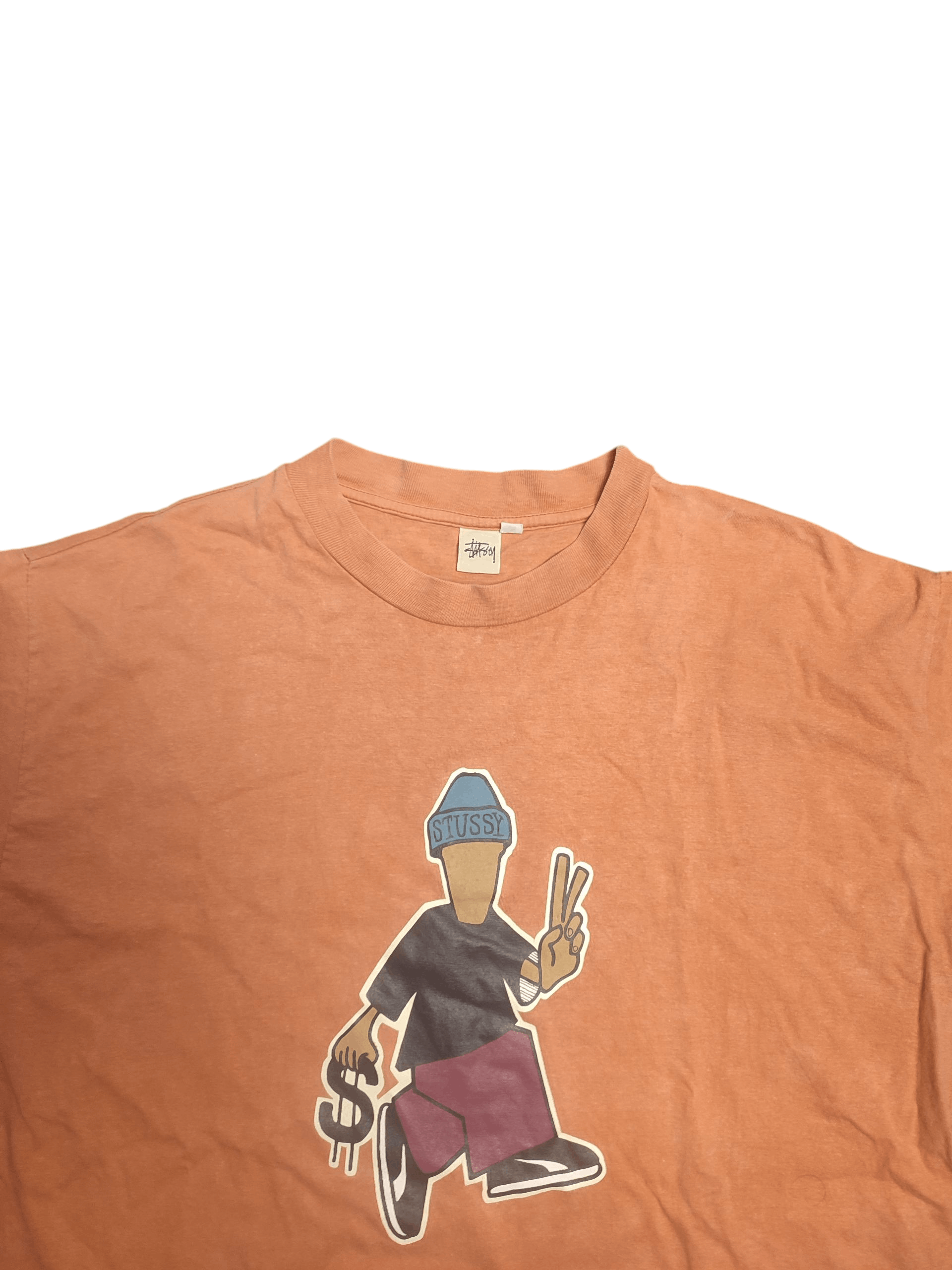 Stussy Peace and Prosperity 1990s Vintage Tshirts