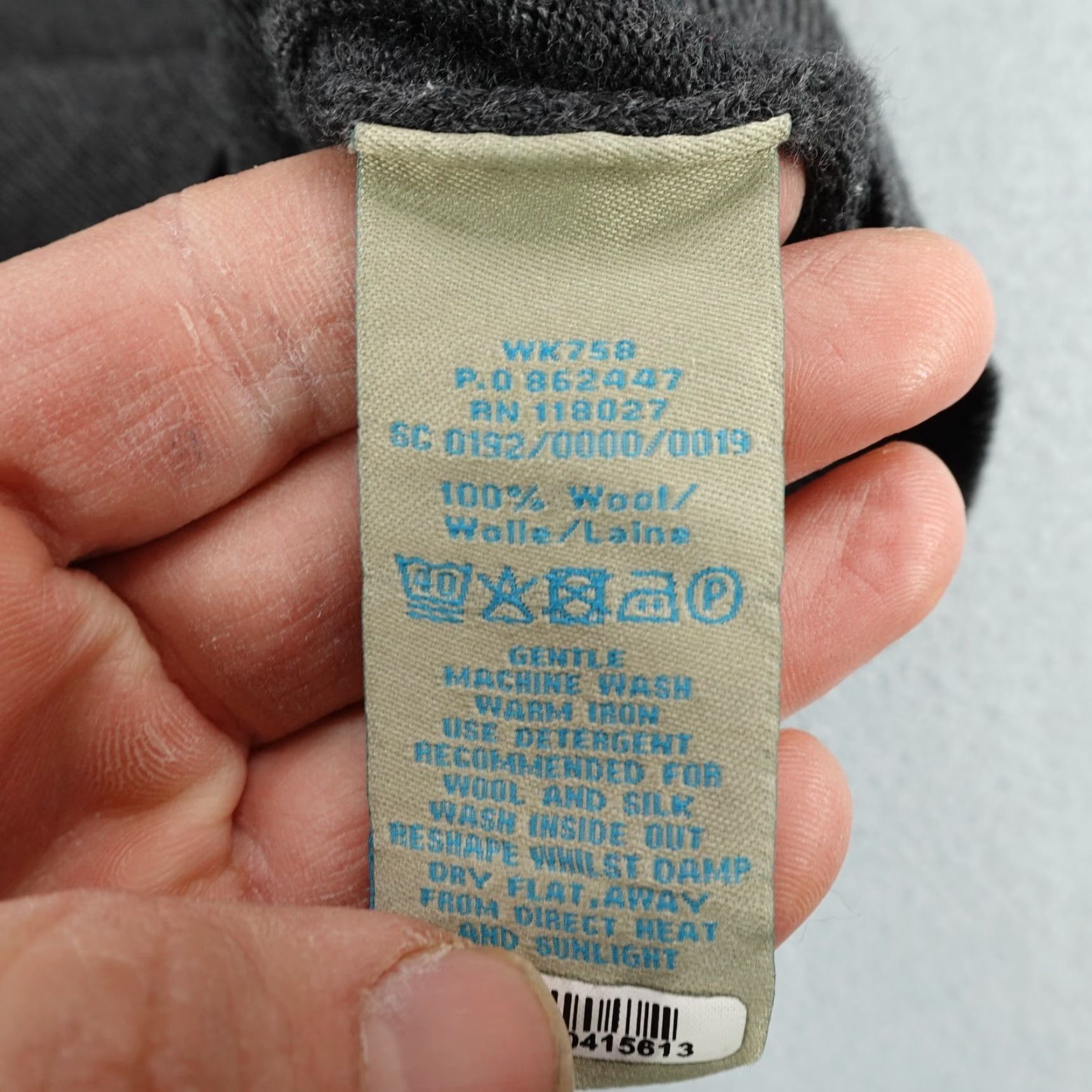 Boden VINTAGE Boden Sweater Women Size 8 Gray Wool Pullover Tunic Long Sleeve Round Neck Outdoor Regular Fit Womens Size M / US 6-8 / IT 42-44 - 5 Thumbnail