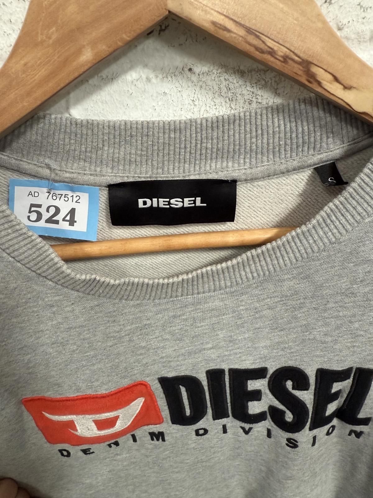 Diesel Diesel Denim Division Grey Men's Sweatshirt Size US M / EU 48-50 / 2 - 2 Thumbnail
