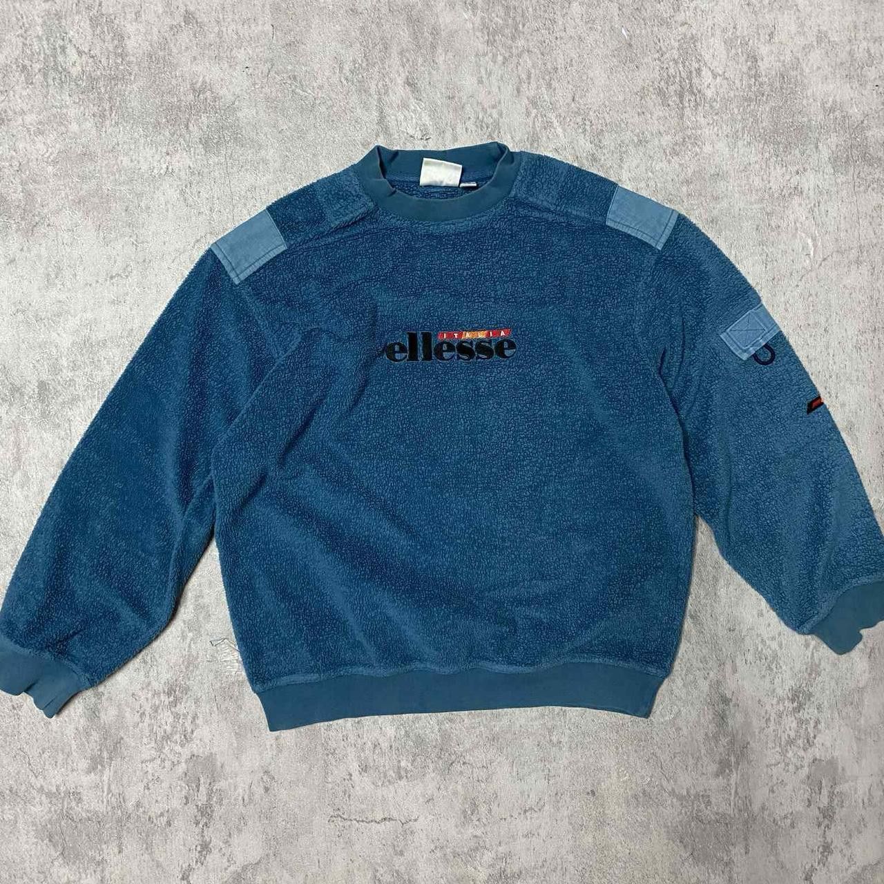 Ellesse Navy blue Ellesse sweatshirt with embroidered logo and blue Size US M / EU 48-50 / 2 - 1 Thumbnail