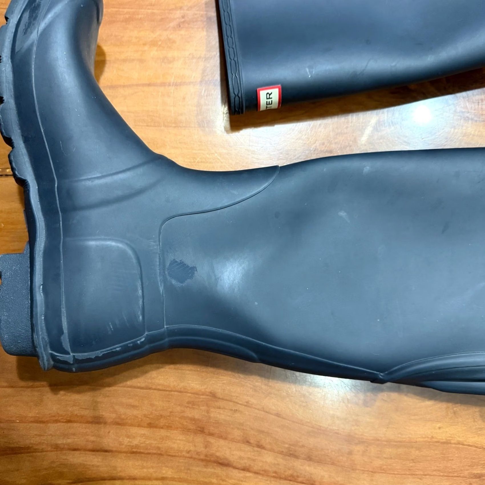 Hunter Hunter Original Tall Rain Boots Womens 9 Gray Waterproof Pull On Casual Boots Weatherproof Size US 10 / IT 40 - 6 Thumbnail