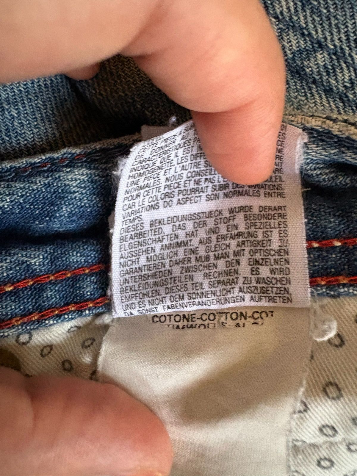 Diesel Vintage Italy Diesel Rusty Mud Wash Distress Rip Baggy Jean Size US 30 / EU 46 - 11 Thumbnail